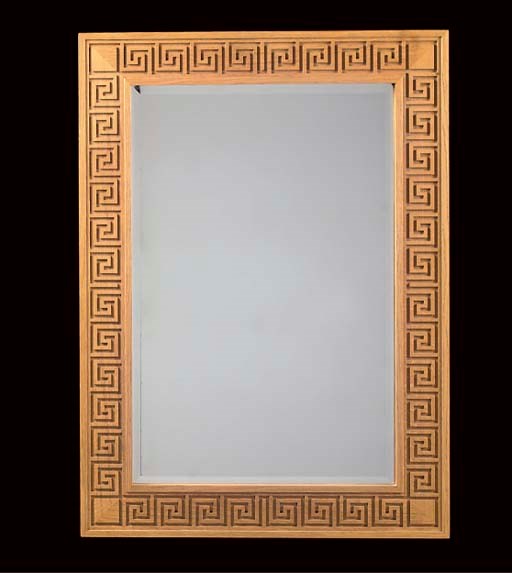 AN OAK MIRROR