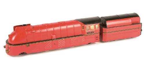 A Märklin DC Electric Borsig Streamlined Locomotive and Tender