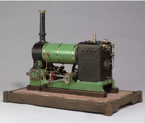A well engineered model "ME" compound undertype stationary engine and boiler,