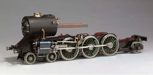 A finely engineered 3½in. gauge model 4-6-2 locomotive rolling chassis,