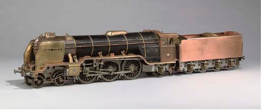 A finely engineered exhibition standard unpainted 3½ in gauge model of the L.N.E.R. Class A1 4-6-2 locomotive and tender "Dick Turpin",