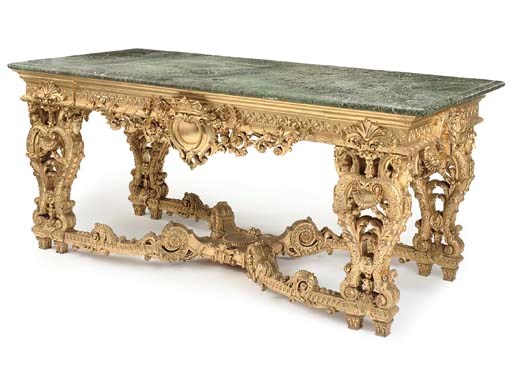 A ROYAL PALACE GILTWOOD CENTRE TABLE