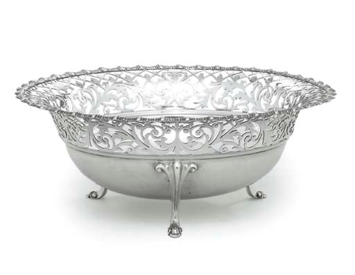 AN EDWARD VII SILVER BOWL
