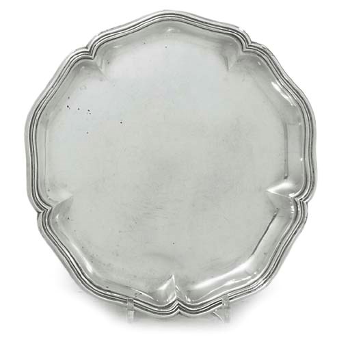 A GERMAN SILVER DISH