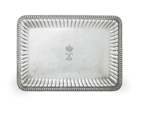 AN AMERICAN SILVER-PLATED TRAY