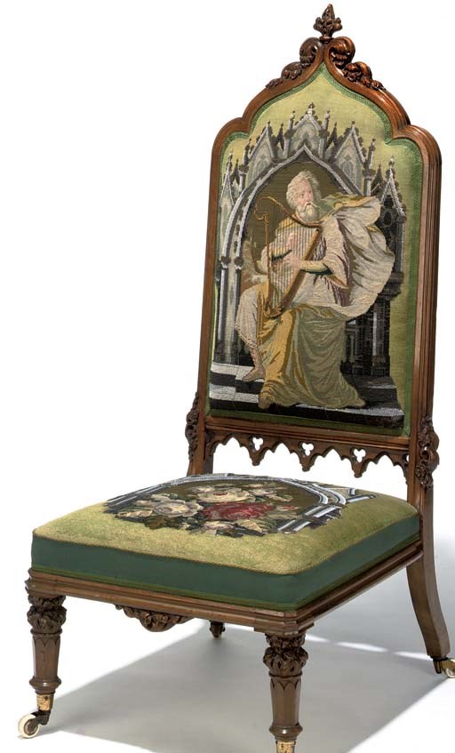 Gothic revival side chair