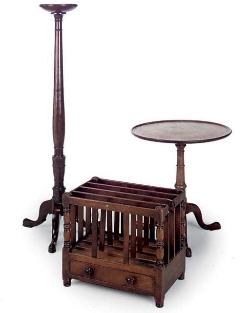 A MAHOGANY TORCHERE