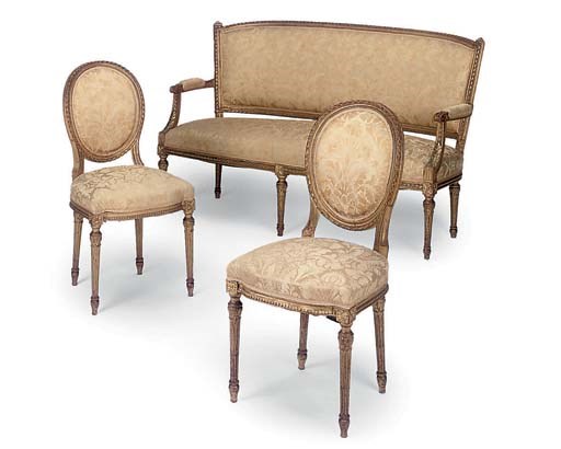 A FRENCH GILTWOOD SALON SUITE