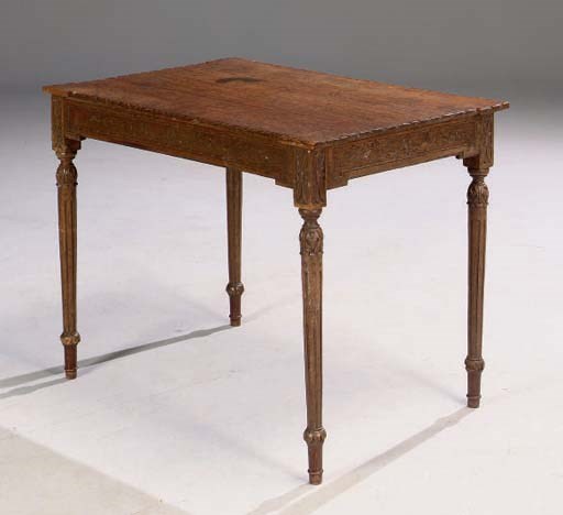 TABLE DE LA FIN DU XVIIIEME SIECLE