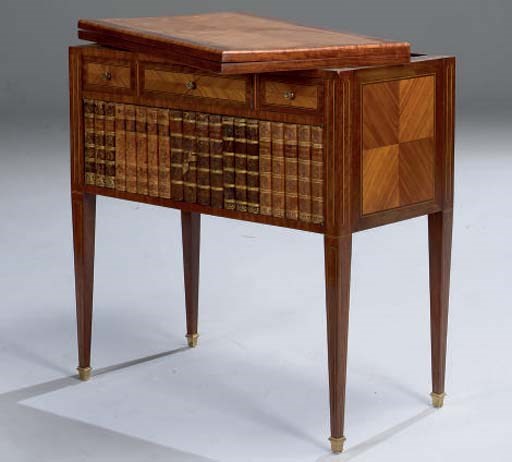 TABLE A JEUX DE STYLE LOUIS XVI