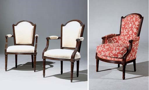 MOBILIER DE SALON D'EPOQUE LOUIS XVI
