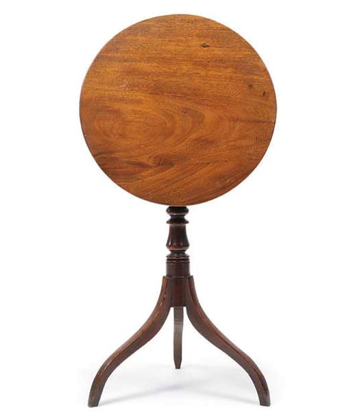 A LATE REGENCY MAHOGANY TRIPOD TABLE