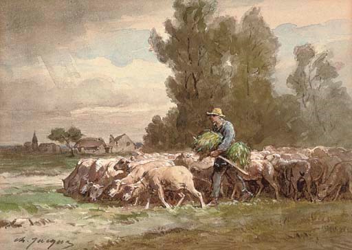 Charles Emile Jacque (French, 1813-1894)