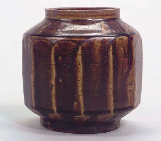 A Korean provincial faceted storage jar, circa 1700