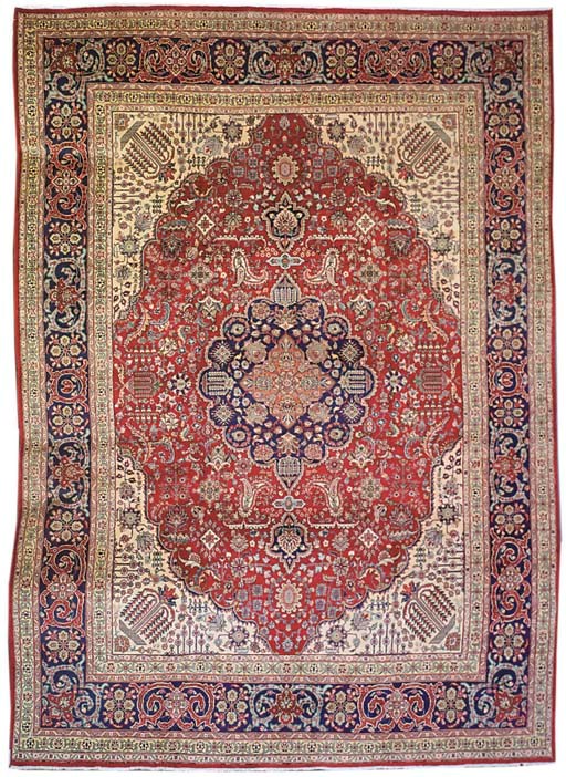 A fine Tabriz carpet, North-West Persia