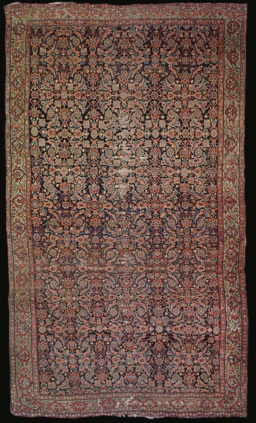 An antique Feraghan carpet, West Persia