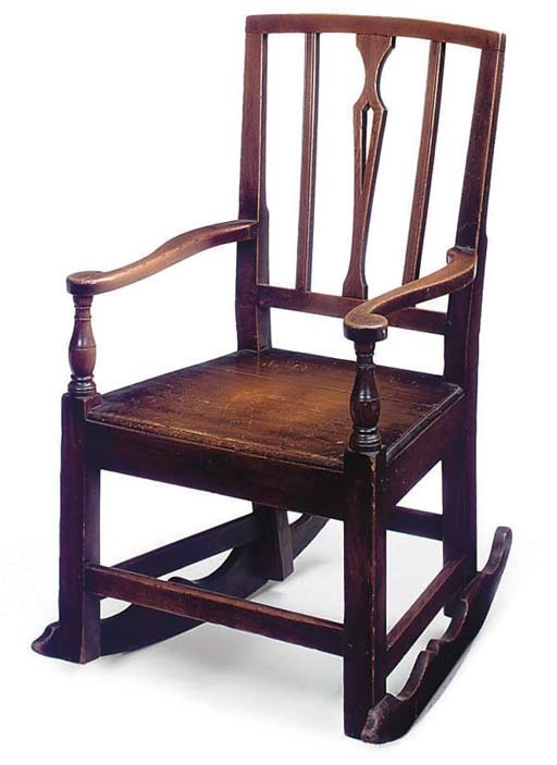 AN ELM ROCKING CHAIR