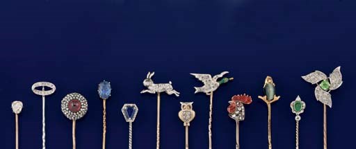 A GROUP OF STICKPINS