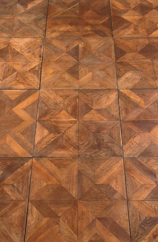 AN AUSTRIAN OAK PARQUET FLOOR