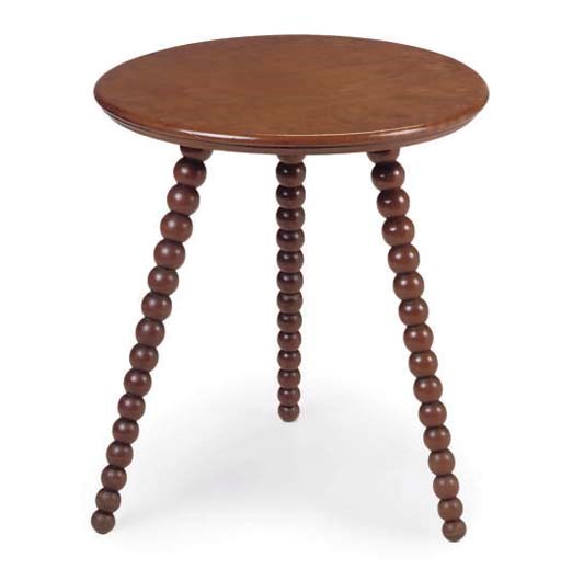 A LATE VICTORIAN WALNUT CRICKET TABLE