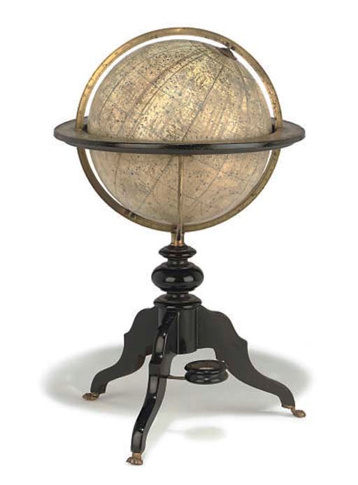 A German 9½-inch celestial table globe,