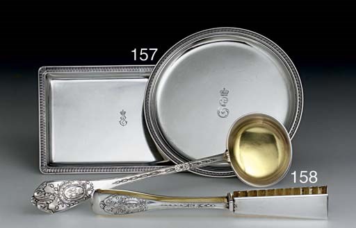 A Silver Card Tray and a Waiter