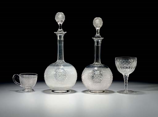 An Assembled Glass Table Service