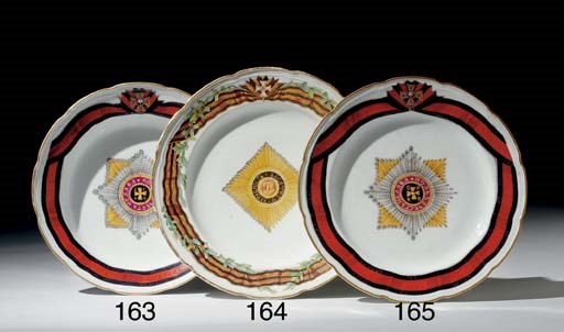 A Porcelain Dinner plate from the St. George Order Service