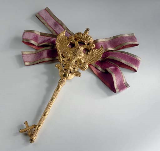 A Russian Gilt-Metal Chamberlain's Key