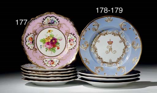 Two Porcelain Plates from the Farm Palace Service