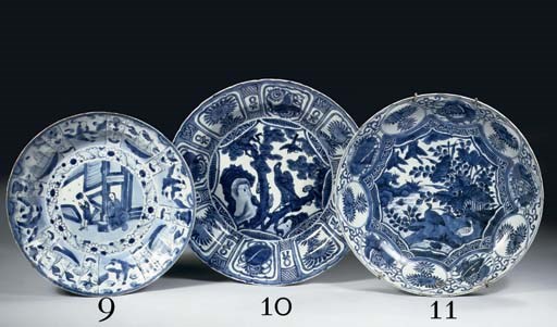 A blue and white 'kraak porselein' dish