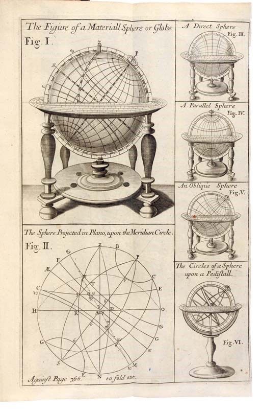 LEYBOURN, William (1626-ca 1700). Cursus mathematicus. Mathematical Sciences, in Nine Books. London: Thomas Basset, Benjamin Tooke, Thomas Sawbridge, Awnsham and John Churchill, 1690.