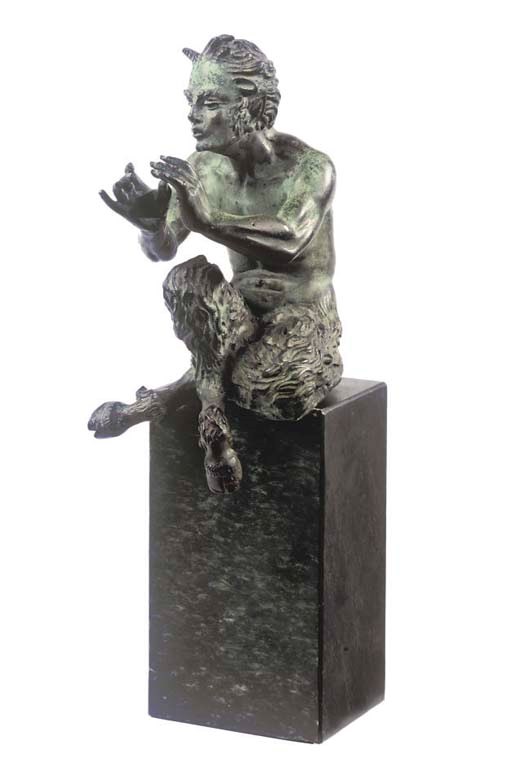 AN ITALIAN BRONZE MODEL OF PAN