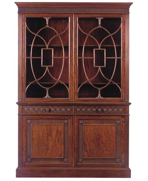 A MAHOGANY BOOKCASE