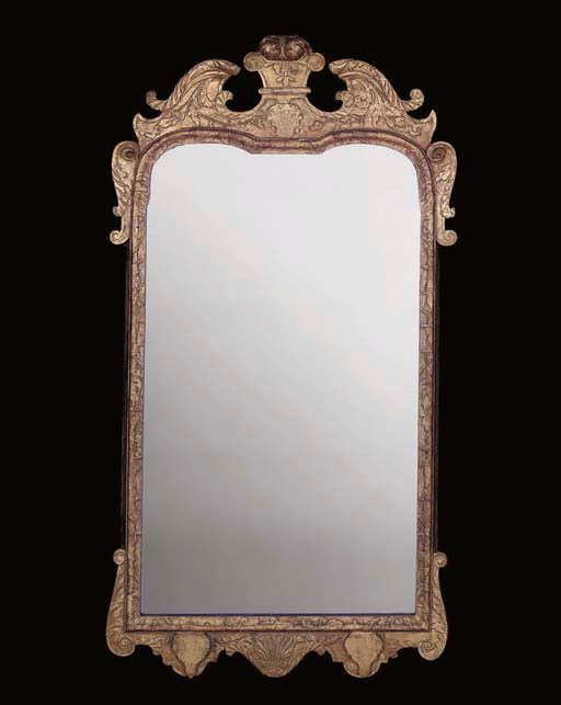 A GILT MIRROR