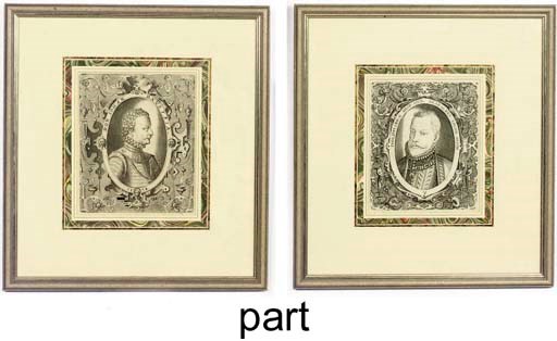 A SET OF FOUR PORTRAIT PRINTS