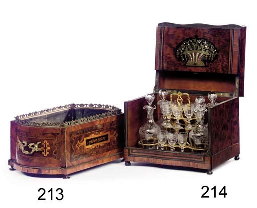 A FRENCH GILT-BRASS MOUNTED KINGWOOD AND MARQUETRY JARDINIERE