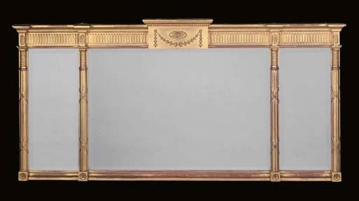 A GILTWOOD LANDSCAPE MIRROR