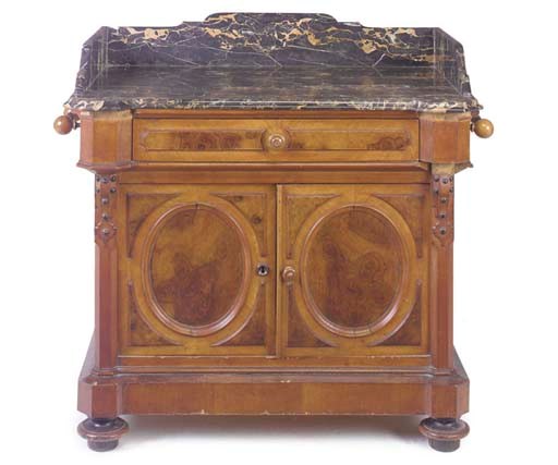 A WALNUT WASHSTAND