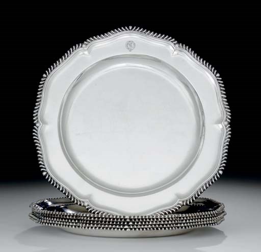 A SET OF SIX EDWARD VII SILVER SECOND-COURSE DISHES