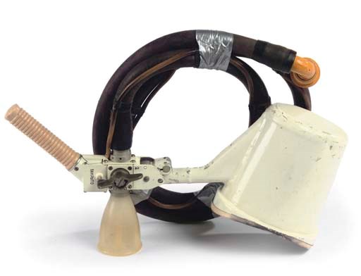 a flown soyuz - mir space toilet,
