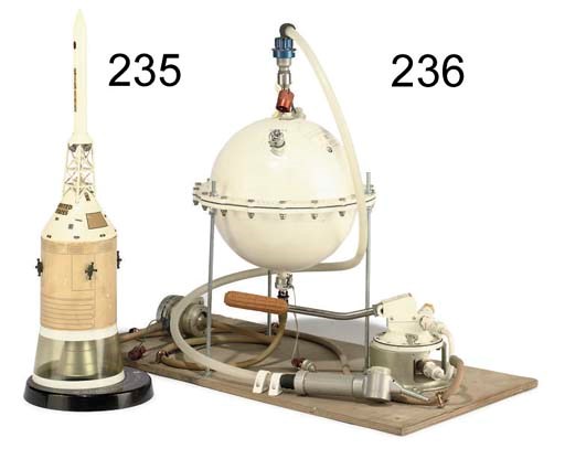 a north american aviation contractor's apollo spacecraft model,
