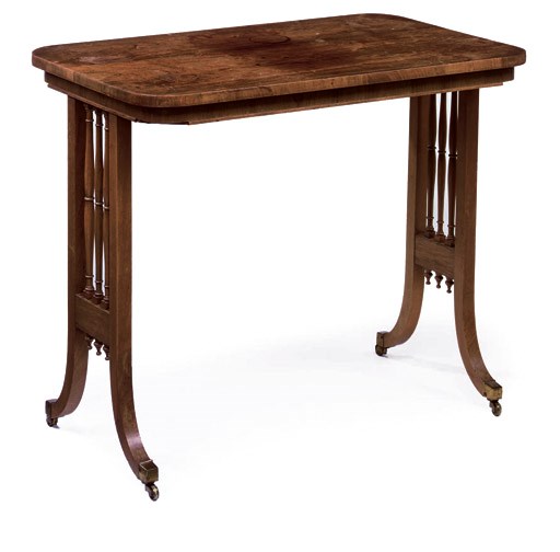 A SCOTTISH REGENCY ROSEWOOD WRITING TABLE