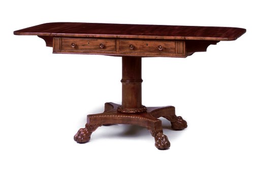 A SCOTTISH GEORGE IV MAHOGANY SOFA TABLE