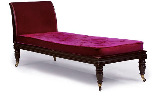 A SCOTTISH GEORGE IV EBONISED DAY-BED
