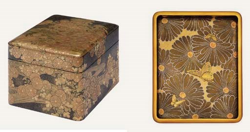 A LACQUER TEBAKO [ACCESSORY BOX]