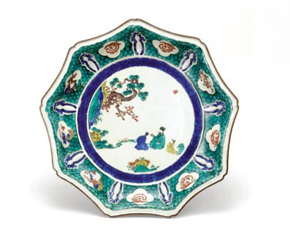 A FINE AND RARE KUTANI DISH