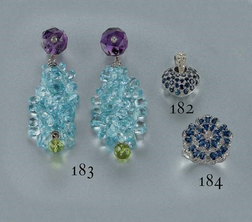 ANELLO IN ORO CON ZAFFIRI E BRILLANTI