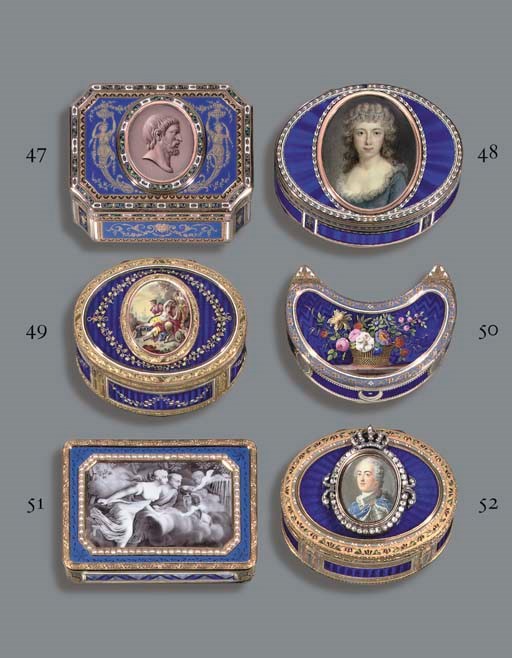 A SWISS ENAMELLED GOLD SNUFF-BOX FOR THE ORIENTAL MARKET