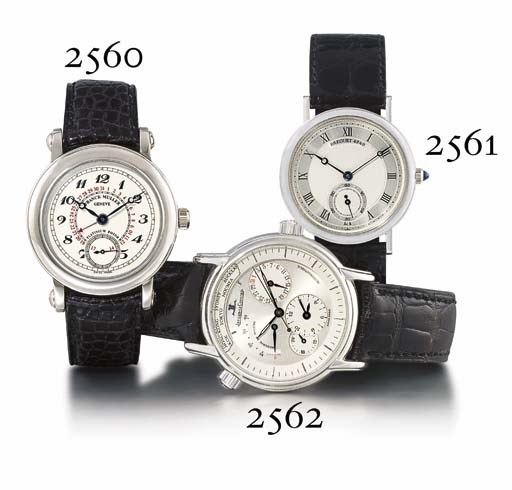 BREGUET. AN 18K WHITE GOLD WRISTWATCH
